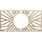 Ekena Millwork Hoover Wood Fretwork Pierced Ceiling Medallion, Red Oak, 20"W x 10"H x 7 3/8"ID x 3/8"T CMWP20X10X0375HORO - alternate 1